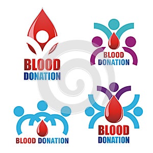 Blood Donation illustration and template vector