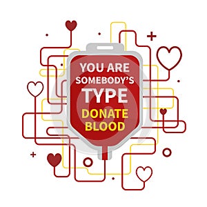 Blood donation infographic photo