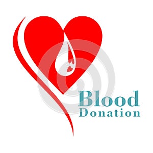 Blood donation logo Vector design