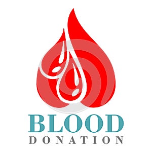 Blood donation logo Vector design