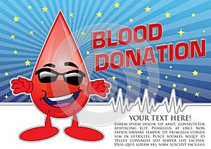 Blood Donation Poster Concept Illustration