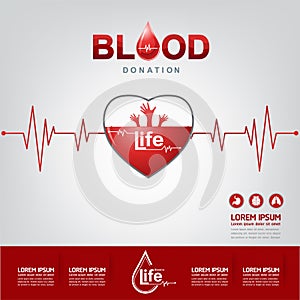 Blood Donation Vector Concept - Hospital To Begin New Life Again