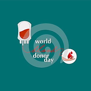 World Blood Donor Day Vector Template Design Illustration