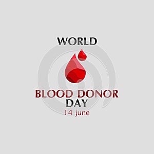 World Blood Donor Day Vector Template Design Illustration