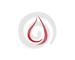 Blood droop red logo and symbols template