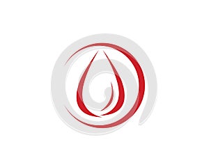 Blood droop red logo and symbols template