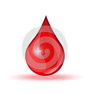 Blood drop donation logo vector