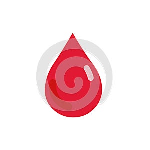 Blood drop icon vector