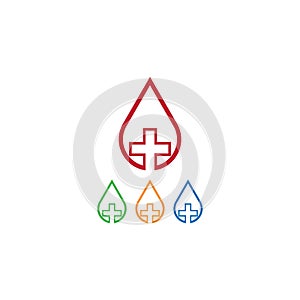 Blood drop logotemplate