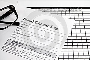 Blood Glucose Log and Monthly Blood Glucose Monitoring Diary for