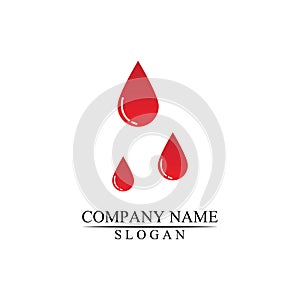 Blood logo template vector icon illustration design.