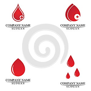 Blood logo template vector icon illustration design.