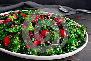 Blood Orange and Tuscan Kale Salad Arranged on a Large Platter