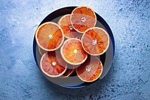 Blood Oranges in a Bowl