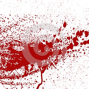 Blood or paint splatters splash spot red stain blot patch liquid texture drop grunge abstract dirty mark vector