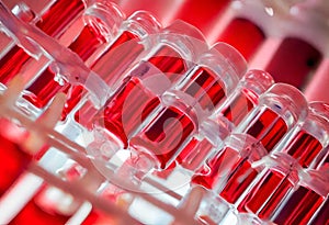 Blood plasma in test tubes for plasmalifting