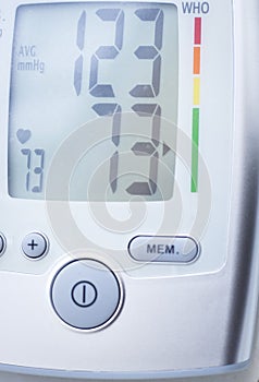 Blood pressur pulse rate meter