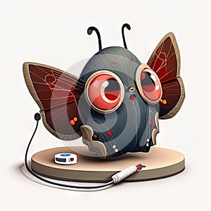 Blood Pressure Butterfly, delicate and graceful creature who helps pediatricians check children's blood pressure and