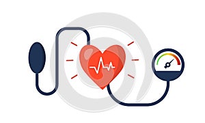 Blood pressure concept. Vector