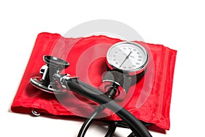 Blood pressure cuff, close-up
