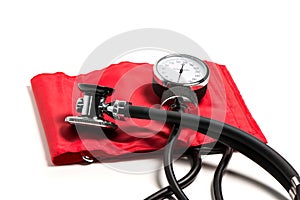 Blood pressure cuff, close-up