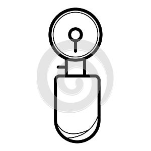 Blood pressure gauge icon vector