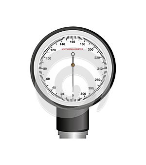 Blood pressure gauge isolated icon