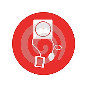 Blood pressure gauge isolated icon