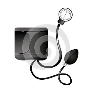Blood pressure gauge isolated icon