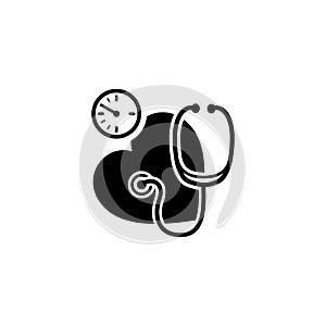 Blood Pressure Icon. Flat Design