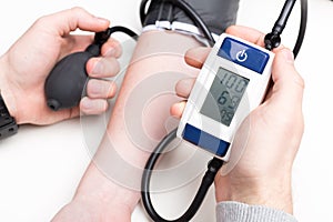 Blood pressure measuring