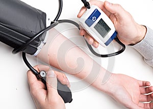 Blood pressure measuring