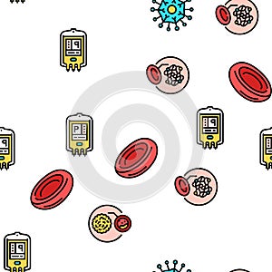 Blood Pressure Measuring Gadget Vector Seamless Pattern