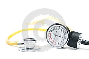 Blood pressure sphygmomanometer stethoscope