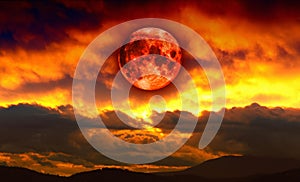 Blood red moon