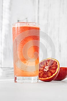 Blood red orange juice