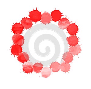 Blood splashes frame