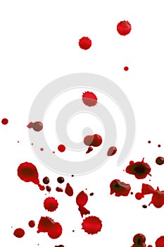 Blood splattered