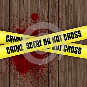 Blood splattered crime scene background