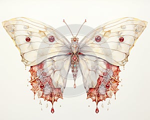 Blood-Stained Beauty: The Delicate Symmetry of a Queen Butterfly