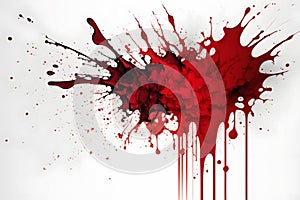 Blood stains on a white background.