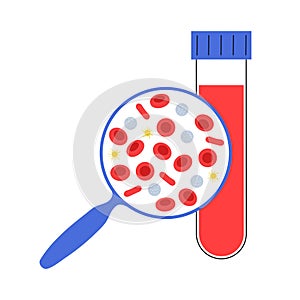 Blood structure concept