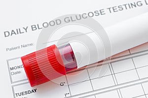 Blood sugar control concept.