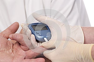 Blood sugar test.