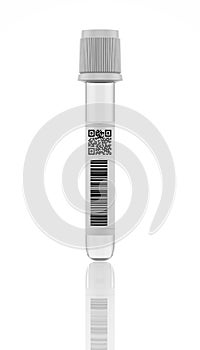 Blood test tube.laboratory glassware wi