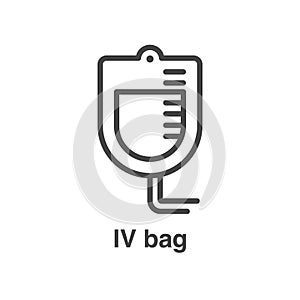 Blood testing and work icon showing one aspect of blood draw process