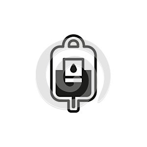 Blood transfusion icon