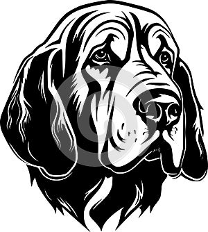 Bloodhound - high quality vector logo - vector illustration ideal for t-shirt graphic