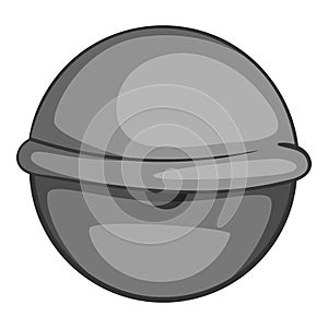 Bloodshot eyeball icon monochrome