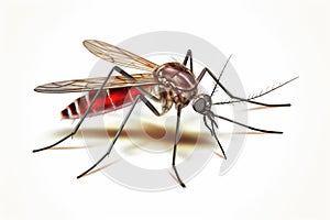 Bloodsucker mosquito isolated
